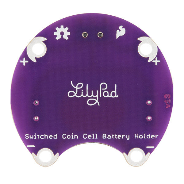 SparkFun LilyPad Coin Cell Battery Holder - Switched - 20mm