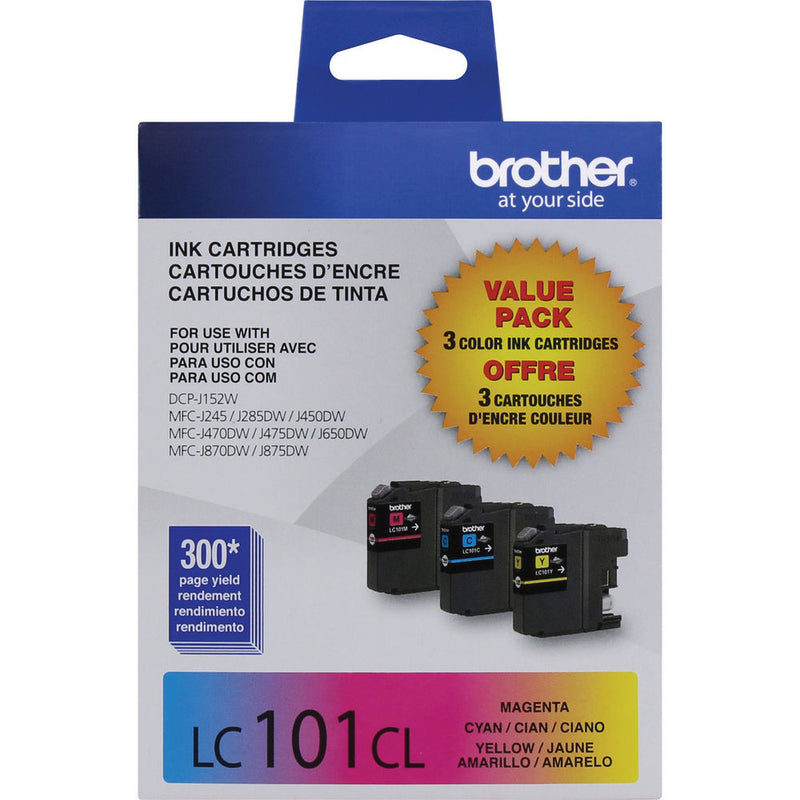 Brother LC101 Innobella Ink Cartridge 3-Color Pack