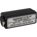 Sescom SES-AUD-XLR-RCA 1-Channel XLR to RCA Balanced to Unbalanced Audio Converter