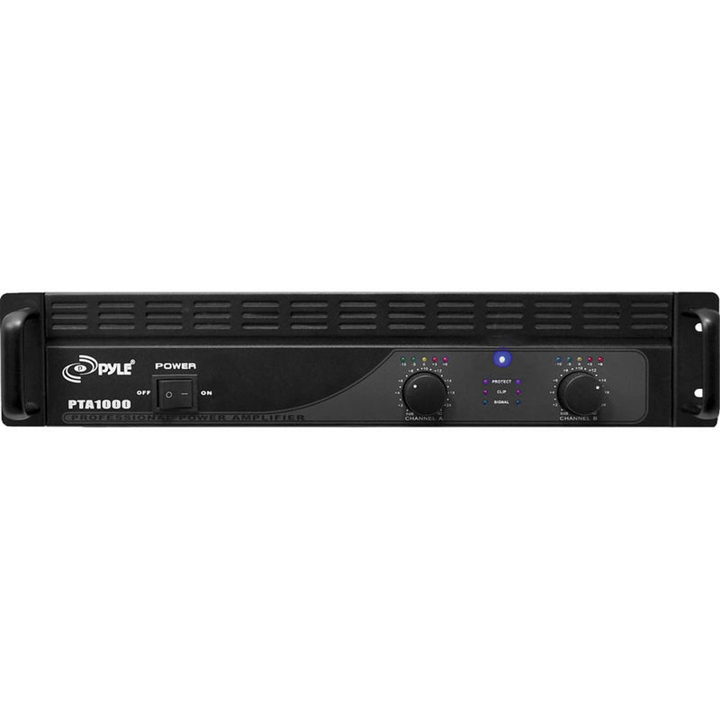 Pyle Pro PTA1000 Professional Stereo Power Amplifier (250W/Channel @ 8 Ohms)