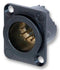 NEUTRIK NC7MD-LX-B XLR Audio Connector, Plug, 7, Panel Mount, Metal Body, Gold Plated Contacts