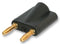 NEUTRIK NYS508-B BANANA PLUG, DUAL, BLACK