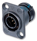 NEUTRIK ORP8M Circular Connector, Neutricon Series, Plug, 8 Contacts, Pin, Solder, Panel Mount