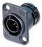 NEUTRIK ORP8M Circular Connector, Neutricon Series, Plug, 8 Contacts, Pin, Solder, Panel Mount
