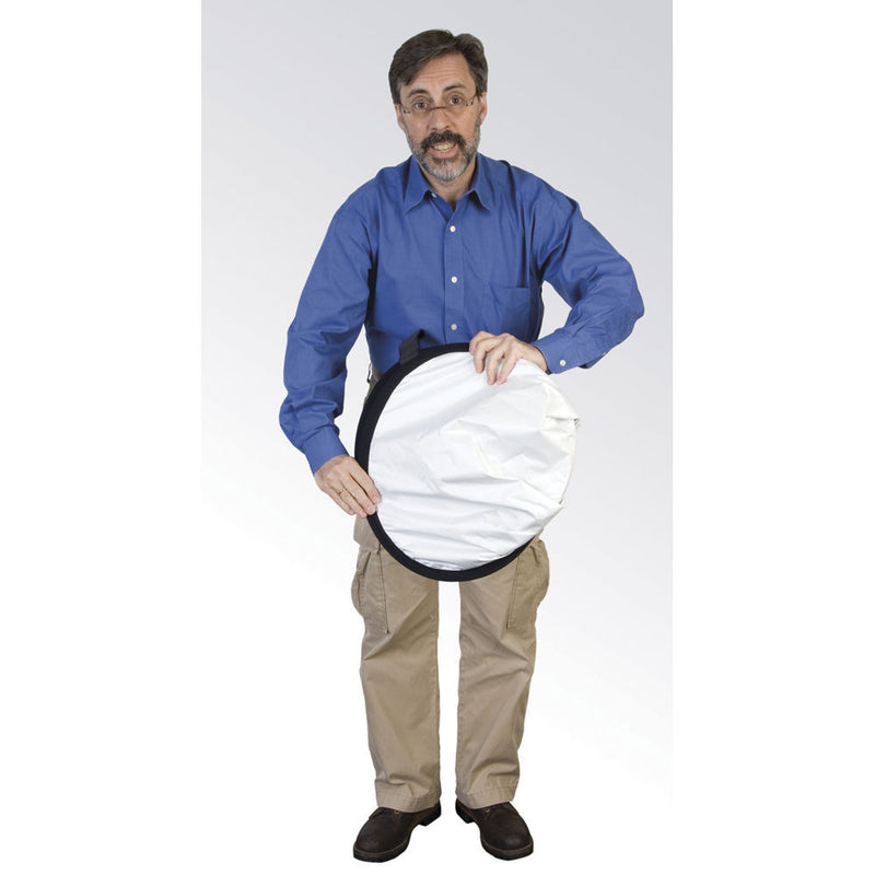 Impact Collapsible Circular Reflector Disc - Soft Gold/White - 12"