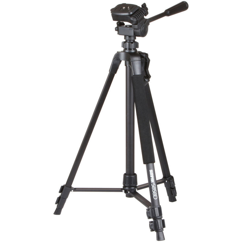 Sunpak 5858D Aluminum Tripod with 3-Way Pan/Tilt Head