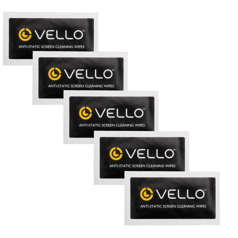 Vello Anti-Static Screen Cleaning Wipes (5-Pack)