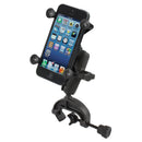 RAM MOUNTS Clamp Mount with Universal X-Grip Smartphone Holder