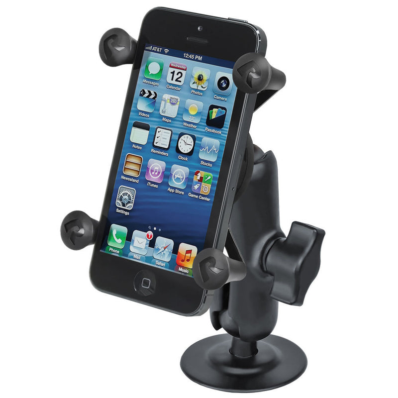 RAM MOUNTS Flex Adhesive Mount with Universal X-Grip Cellphone Holder