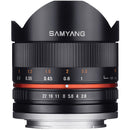 Samyang 8mm f/2.8 Fisheye II Lens for Canon EF-M Mount