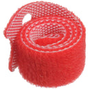 Pearstone 0.5 x 8" Touch Fastener Straps (Red, 10-Pack)