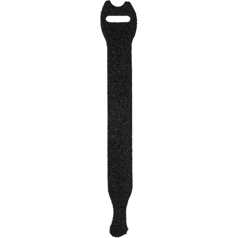 Pearstone 1 x 10" Touch Fastener Straps (Black, 10-Pack)