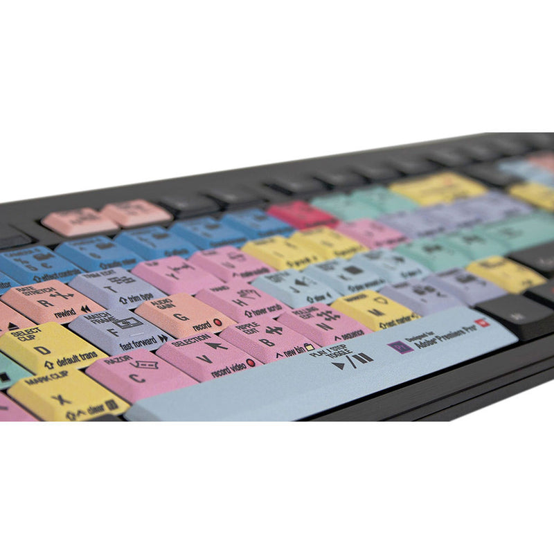 LogicKeyboard Adobe Premiere Pro CC - American English Nero Slim Line Keyboard