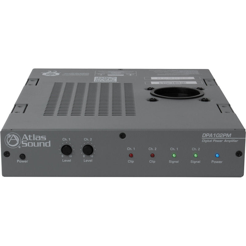 Atlas Sound DPA-102PM Networkable 2-Channel Power Amplifier with DSP