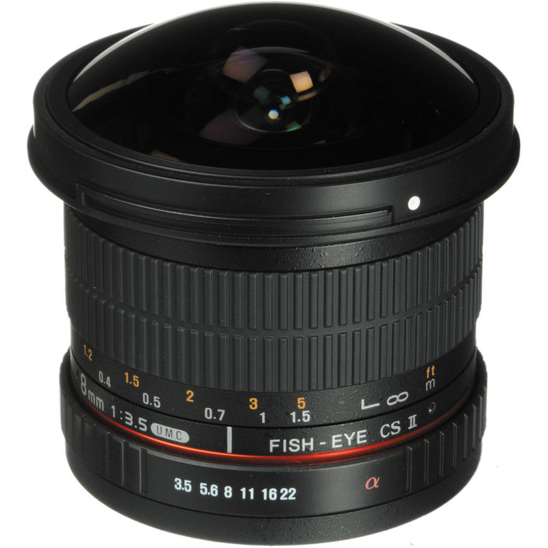 Rokinon 8mm f/3.5 UMC Fisheye CS II Lens for Micro Four Thirds Mount