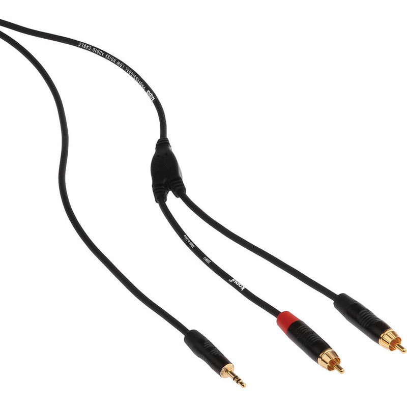 Kopul 1/8" Stereo Mini to Dual RCA Y-Cable - 3' (0.91 m)