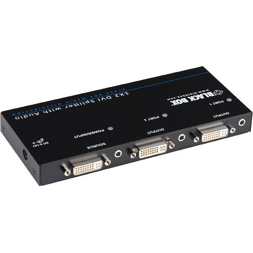 Black Box 1 x 2 DVI-D Splitter with Audio & HDCP