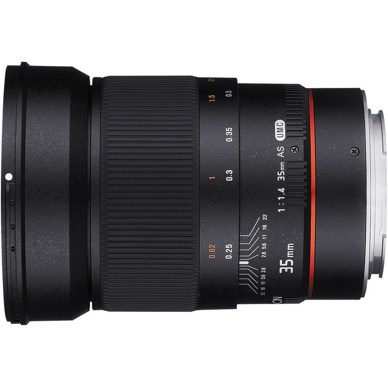 Rokinon 35mm f/1.4 AS UMC Lens for Canon EF (AE Chip)