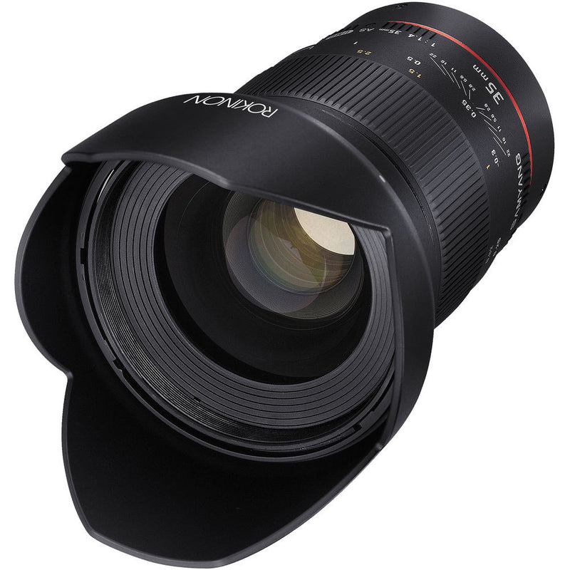 Rokinon 35mm f/1.4 AS UMC Lens for Canon EF (AE Chip)