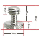 Desmond Knurled 3/8"-16 Slotted Screws (3-Pack)