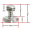 Desmond Knurled 3/8"-16 Slotted Screws (3-Pack)