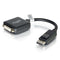 C2G DisplayPort Male to DVI-D Female Adapter Converter (Black, 8")