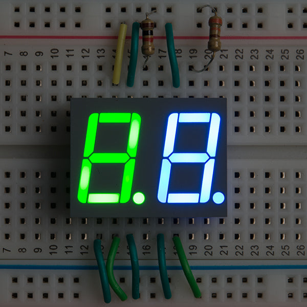 SparkFun Dual 7-Segment Display - LED (RGB)