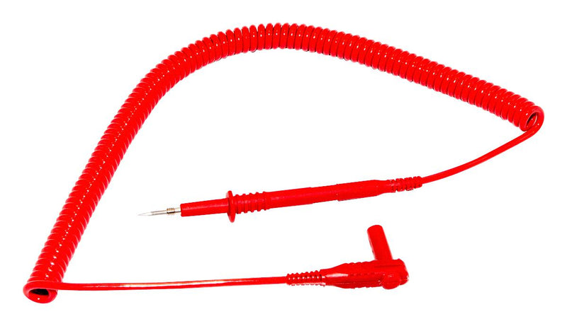 Mueller Electric BU-4062-C-24-2. Test Lead 4mm Right Angle Banana Plug Shrouded 1 kV 20 A Red 610 mm
