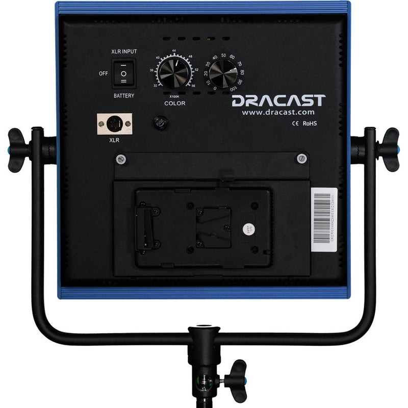 Dracast LED1000 Pro Bi-Color LED Light with V-Mount Battery Plate