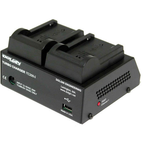 Dolgin Engineering TC200-i Two Position Battery Charger for Canon LP-E8 with Test Discharge Module