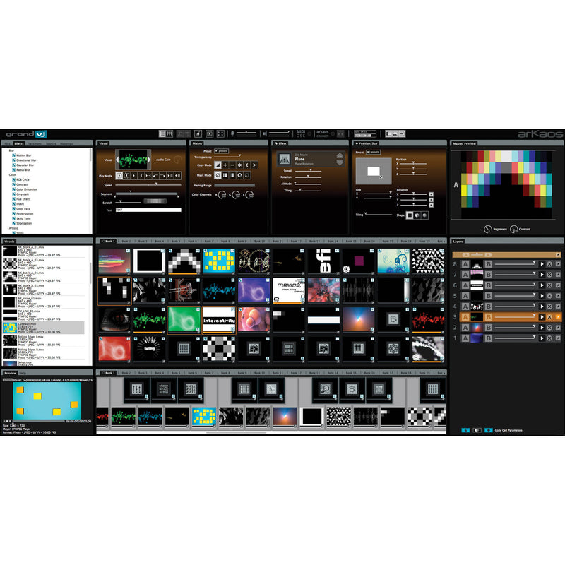 American DJ Grand VJ by Arkaos- Eight Layer Video Mix VJ Software (Version 2.0)