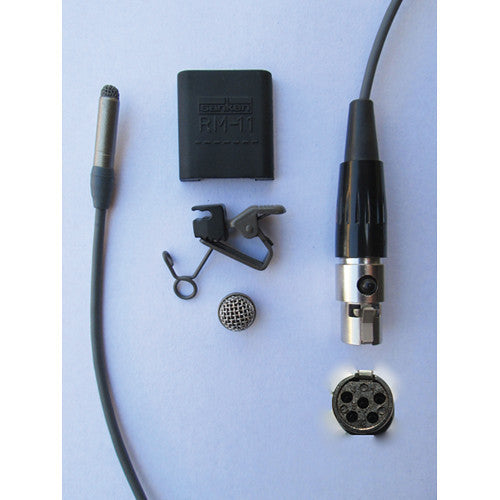 Sanken COS-11D Omni Lavalier Mic, Normal Sens, Hardwired TA5F Connector for Lectrosonics Wireless Transmitter (with Accessories, Gray)