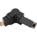 Pearstone HDMI to HDMI Mini Swiveling & Rotating Adapter