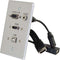 C2G HDMI, VGA, 3.5mm Audio and USB Pass Through Single Gang Wall Plate (White)