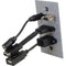 C2G HDMI, VGA, 3.5mm Audio and USB Pass Through Single Gang Wall Plate (White)
