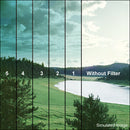 Tiffen 4 x 5" 4 Cyan Soft-Edge Graduated Filter (Vertical Orientation)
