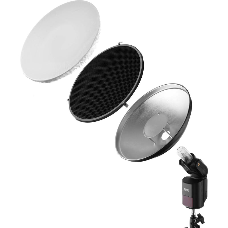 Bolt Beauty Dish and Grid Kit for VB-Series Bare-Bulb Flashes