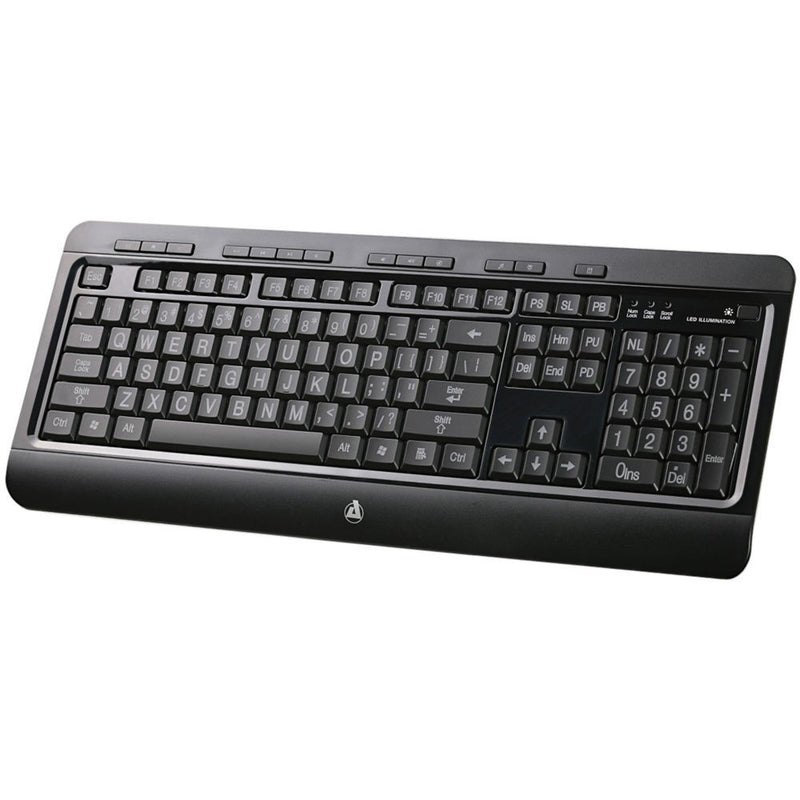 AZIO KB505U Large Print Tri-Color LED USB Keyboard