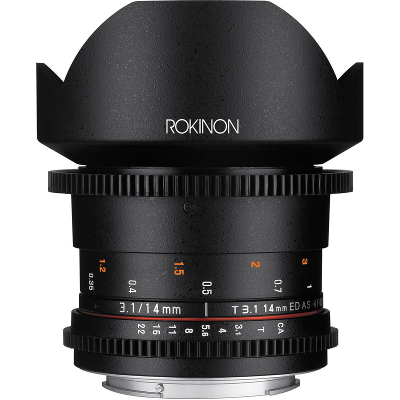 Rokinon 14mm T3.1 Cine DS Lens for Nikon F Mount