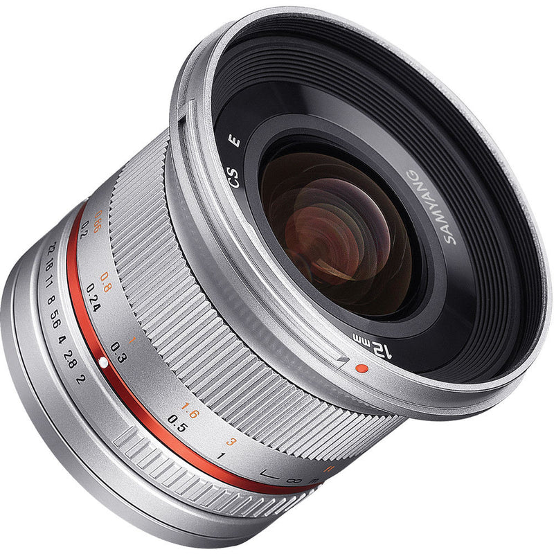 Samyang 12mm f/2.0 NCS CS Lens for Fujifilm X-Mount (Silver)