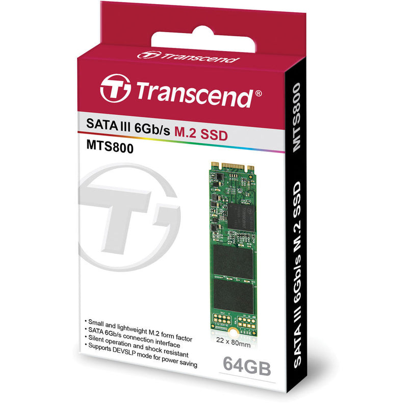 Transcend 64GB MTS800 SATA III M.2 Internal SSD