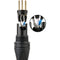 Kopul Premier Quad Pro 5000 Series XLR M to XLR F Microphone Cable - 2' (0.6 m), Black