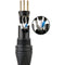 Kopul Premier Quad Pro 5000 Series XLR M to XLR F Microphone Cable - 20' (6 m), Black