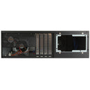 iStarUSA D-350HB-T 3 RU Compact 5 x 3.5" Bay Hotswap microATX Rackmount Chassis (Blue HDD Handles)