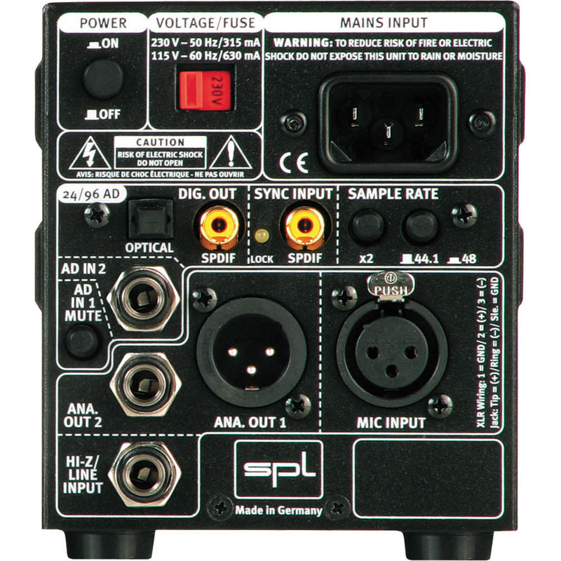 SPL GainStation 1 Single-Channel Mic & Instrument PreAmp with A/D Converter