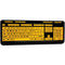 Adesso EasyTouch 132 Luminous 4x Large Print Multimedia Desktop Keyboard