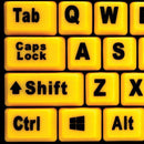 Adesso EasyTouch 132 Luminous 4x Large Print Multimedia Desktop Keyboard