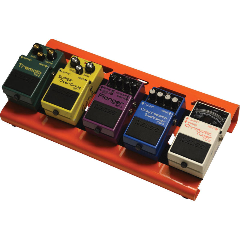 Gator Cases Aluminum Pedalboard with Carry Case (Orange, Small)