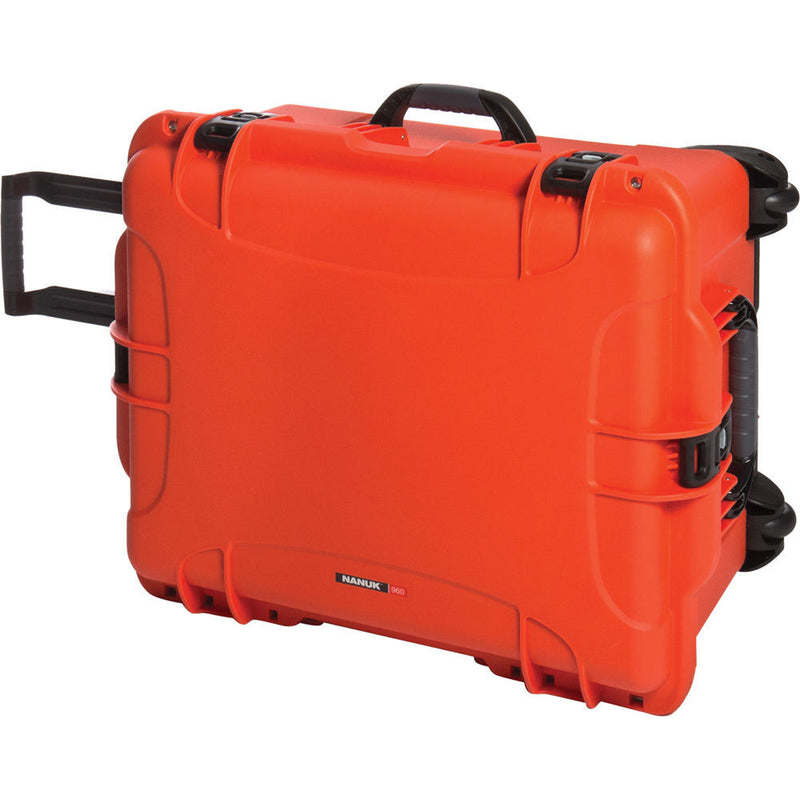 Nanuk 960 Protective Rolling Case with Foam Inserts (Orange)