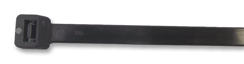 PRO POWER CVR200LBK Cable Tie, Nylon 6.6 (Polyamide 6.6), Black, 203 mm, 7.6 mm, 52 mm
